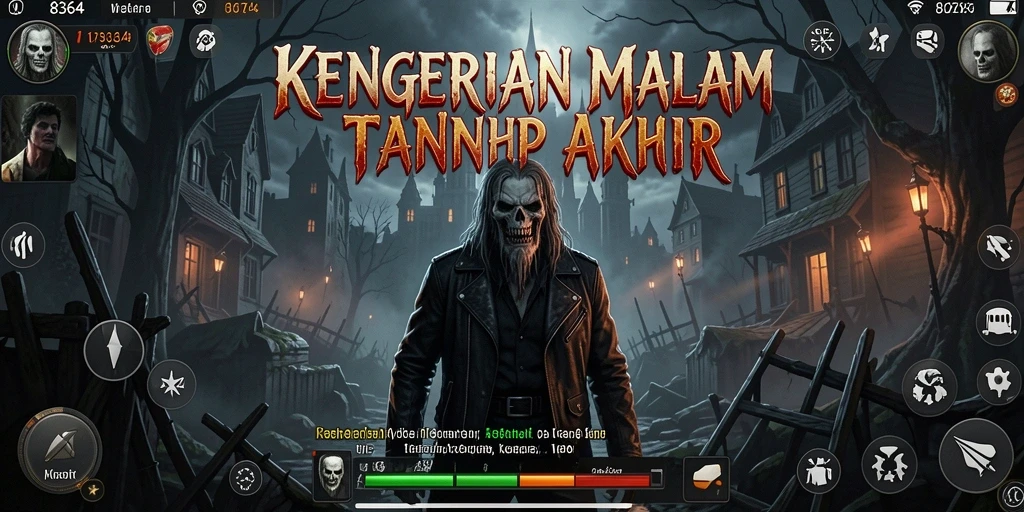 Tampilan gameplay 8364 yang menegangkan di dunia gelap dan misterius.