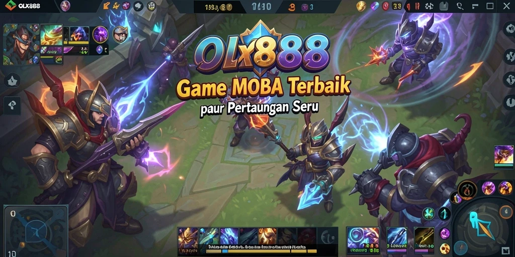Tampilan gameplay seru dan dinamis dalam OLX888.