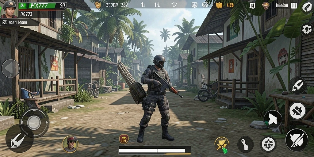 Screenshot utama PCX777 menampilkan gameplay simulasi yang menarik dan realistis.