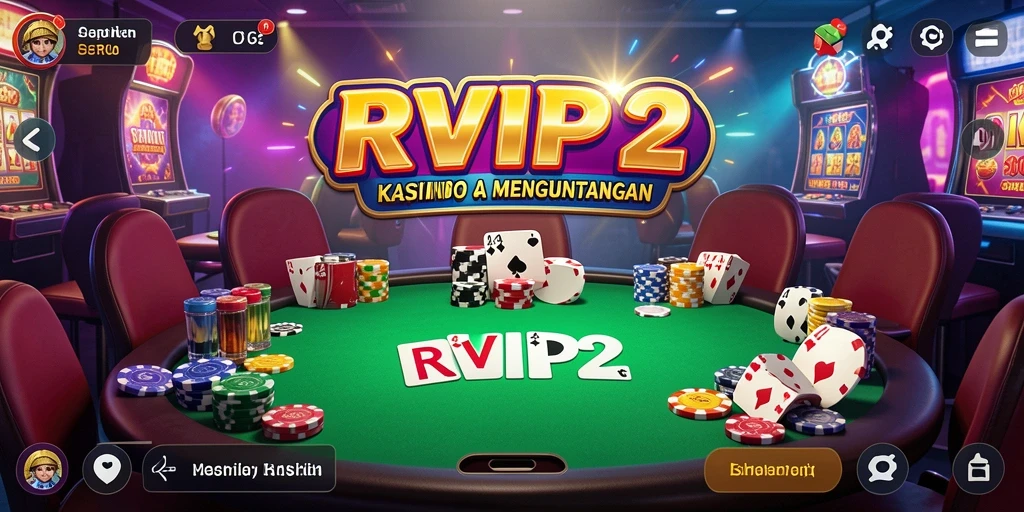 Tampilan gameplay Kasino RVIP2 yang memukau dan interaktif.